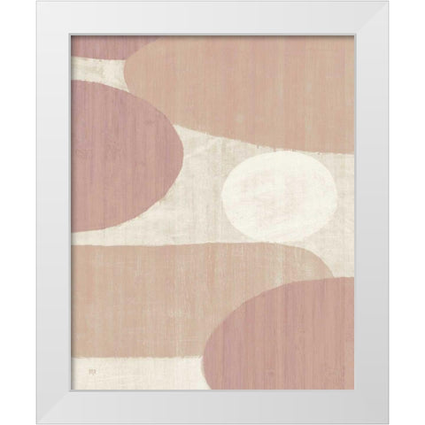 Costa del Sol I Blush White Modern Wood Framed Art Print by Mullan, Michael