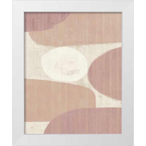 Costa del Sol II Blush White Modern Wood Framed Art Print by Mullan, Michael