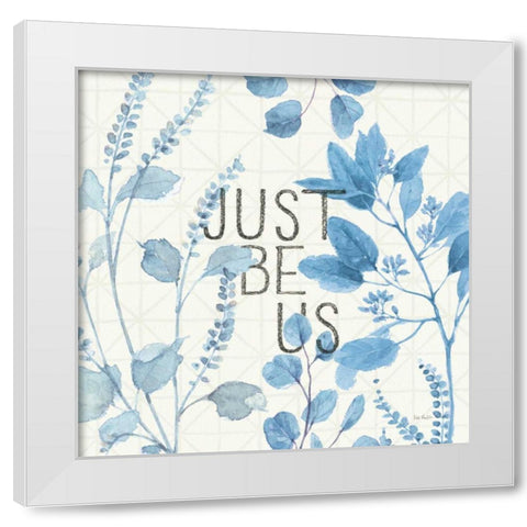 Mixed Greens LXV Blue White Modern Wood Framed Art Print by Audit, Lisa