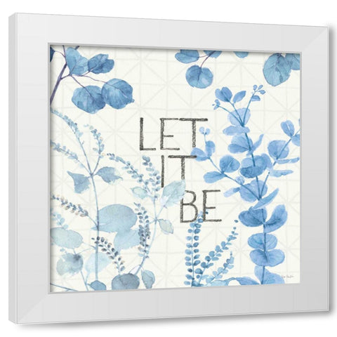 Mixed Greens LXVI Blue White Modern Wood Framed Art Print by Audit, Lisa