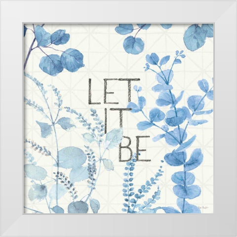 Mixed Greens LXVI Blue White Modern Wood Framed Art Print by Audit, Lisa