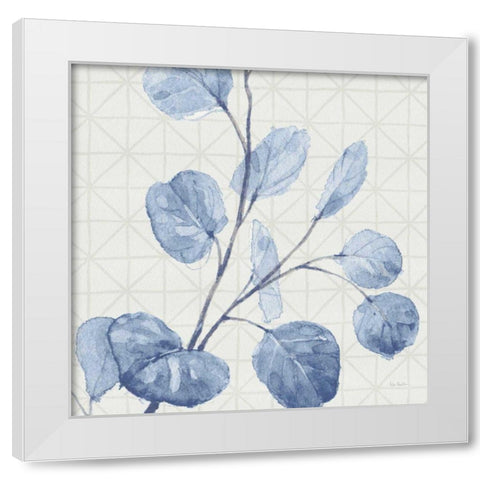Mixed Greens LI Blue White Modern Wood Framed Art Print by Audit, Lisa