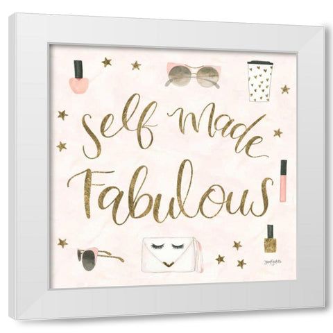 Boss Ladies VIII Pink White Modern Wood Framed Art Print by Jackson, Jenaya