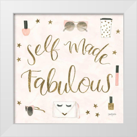 Boss Ladies VIII Pink White Modern Wood Framed Art Print by Jackson, Jenaya