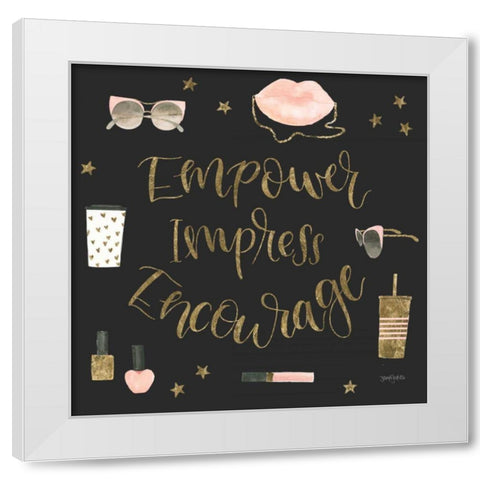 Boss Ladies V Black White Modern Wood Framed Art Print by Jackson, Jenaya