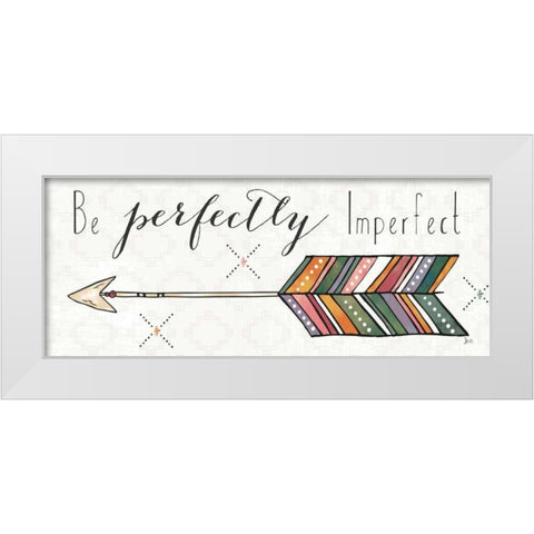 Spectrum V White Modern Wood Framed Art Print by Aiken, Jess