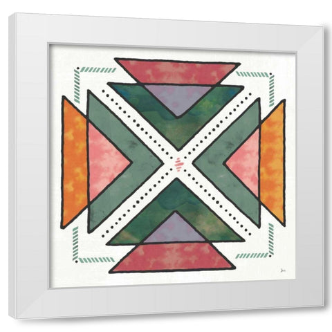 Spectrum VI White Modern Wood Framed Art Print by Aiken, Jess