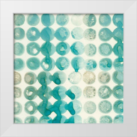 Kanari Square I White Modern Wood Framed Art Print by Averinos, Melissa