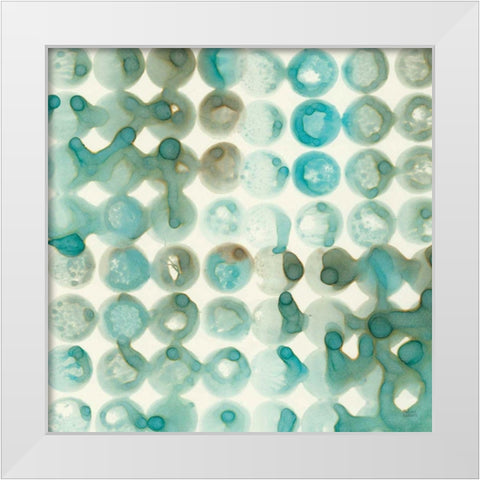Kanari Square II White Modern Wood Framed Art Print by Averinos, Melissa