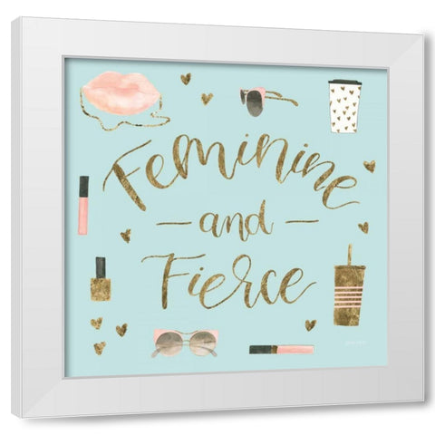 Boss Ladies VI Mint White Modern Wood Framed Art Print by Jackson, Jenaya