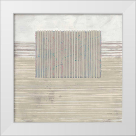 Layer of Reality Neutral White Modern Wood Framed Art Print by Schick, Mike