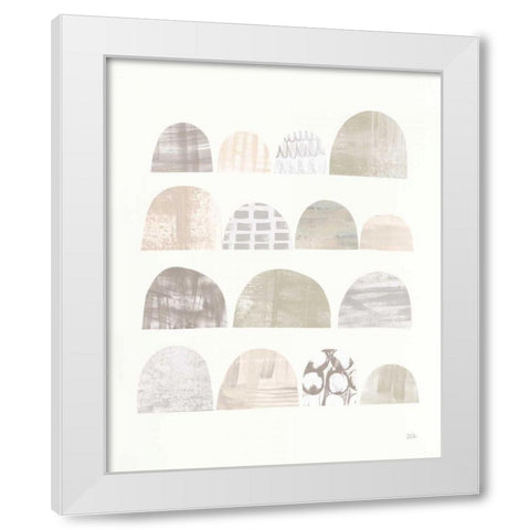 Mod Neutrals IV v2 White Modern Wood Framed Art Print by Averinos, Melissa