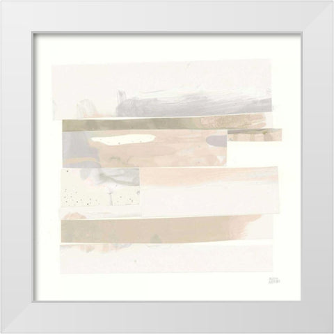 Stacks III Neutral White Modern Wood Framed Art Print by Averinos, Melissa