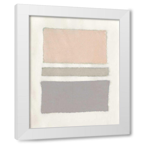 Painted Weaving V Neutral Crop White Modern Wood Framed Art Print by Rhue, Piper