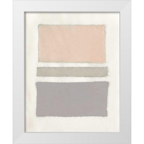 Painted Weaving V Neutral Crop White Modern Wood Framed Art Print by Rhue, Piper