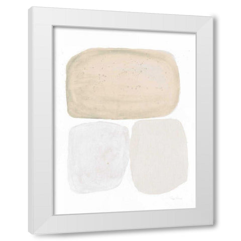 Graystone Neutral White Modern Wood Framed Art Print by Rhue, Piper
