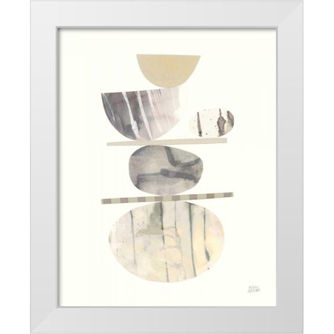 Balance I Neutral White Modern Wood Framed Art Print by Averinos, Melissa