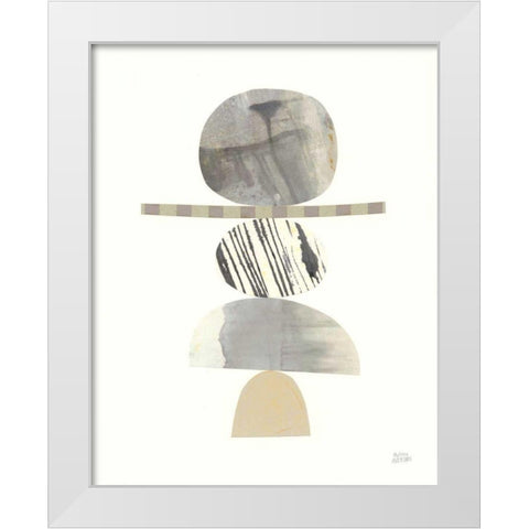 Balance II Neutral White Modern Wood Framed Art Print by Averinos, Melissa