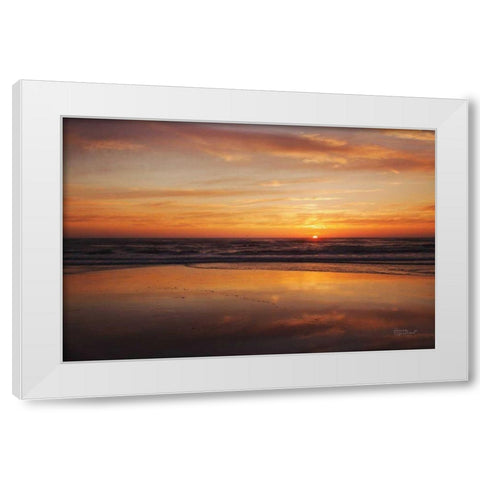 At Days End I White Modern Wood Framed Art Print by Marshall, Laura
