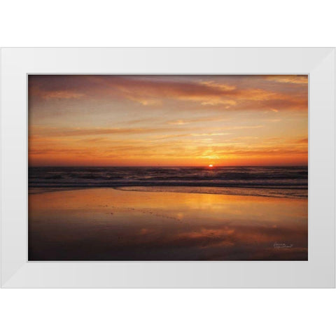 At Days End I White Modern Wood Framed Art Print by Marshall, Laura