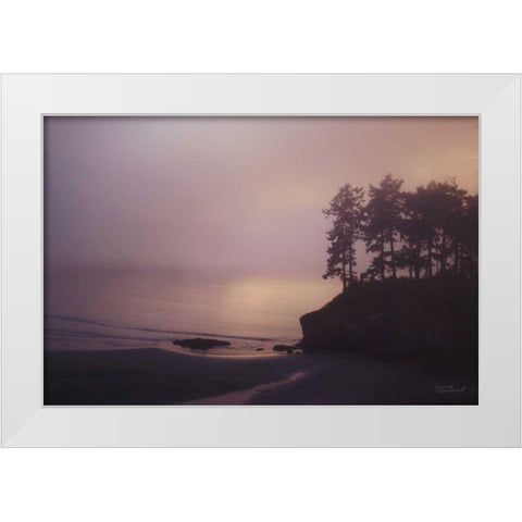Crescent Bay II White Modern Wood Framed Art Print by Marshall, Laura