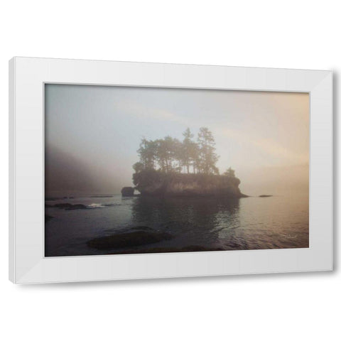 First Light White Modern Wood Framed Art Print by Marshall, Laura