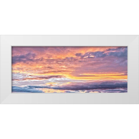 September Skies II White Modern Wood Framed Art Print by Marshall, Laura