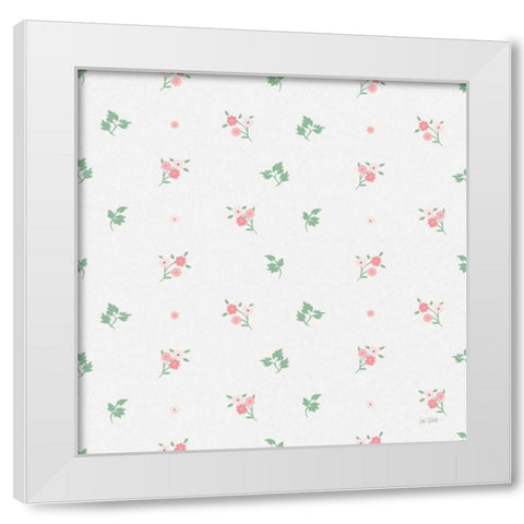 French Romance Pattern X White Modern Wood Framed Art Print by Pertiet, Katie