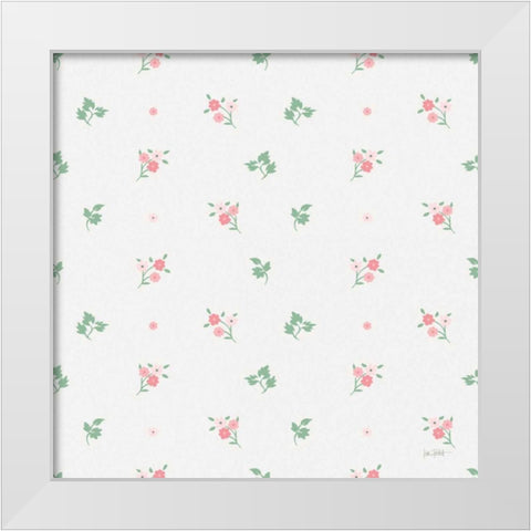 French Romance Pattern X White Modern Wood Framed Art Print by Pertiet, Katie