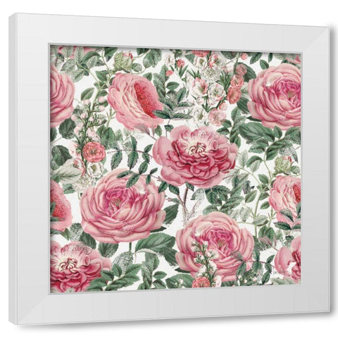 French Romance Pattern XV White Modern Wood Framed Art Print by Pertiet, Katie