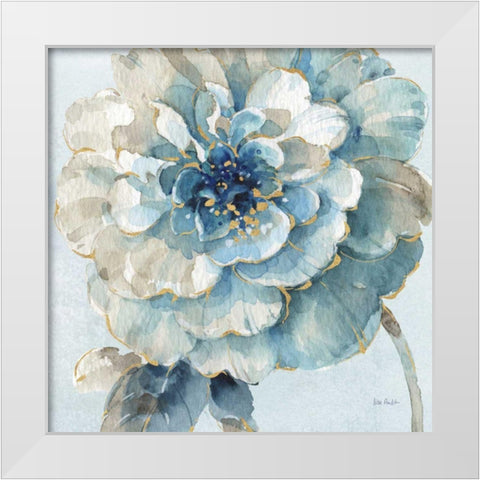 Indigold VII Light Blue White Modern Wood Framed Art Print by Audit, Lisa