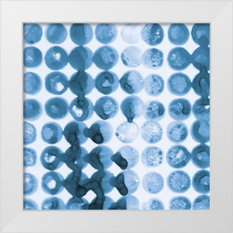 Kanari Square I Indigo White Modern Wood Framed Art Print by Averinos, Melissa