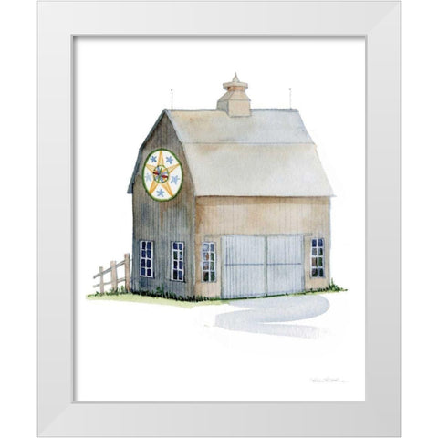 Life on the Farm Barn Element IV White Modern Wood Framed Art Print by McKenna, Kathleen Parr