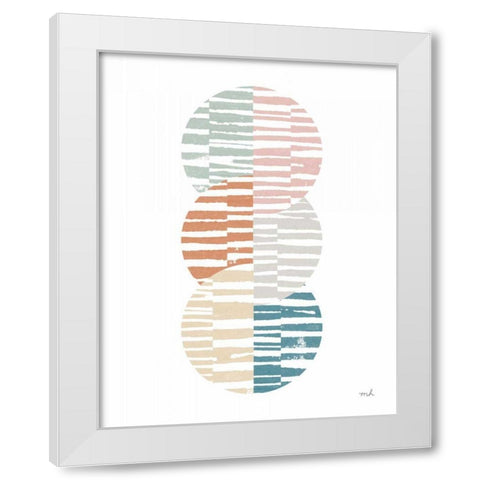 Meditate I White Modern Wood Framed Art Print by Hershey, Moira