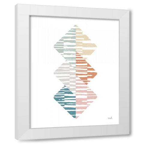 Meditate II White Modern Wood Framed Art Print by Hershey, Moira