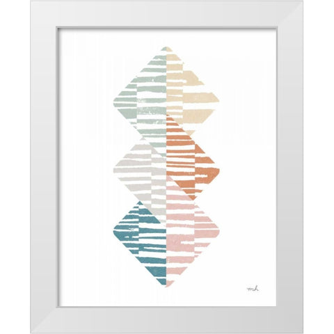 Meditate II White Modern Wood Framed Art Print by Hershey, Moira