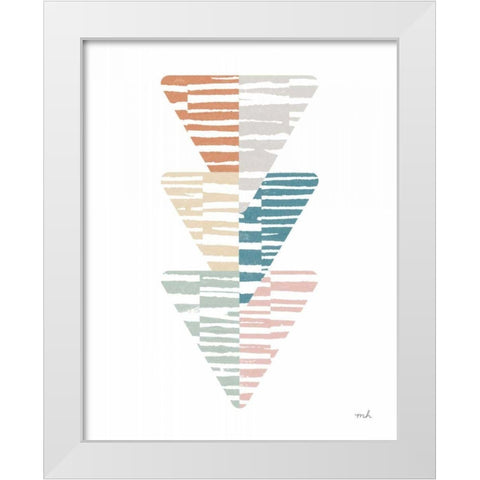 Meditate III White Modern Wood Framed Art Print by Hershey, Moira
