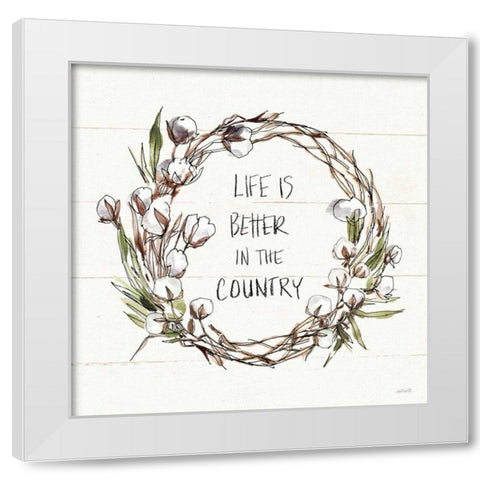 Country Life VII White Modern Wood Framed Art Print by Tavoletti, Anne