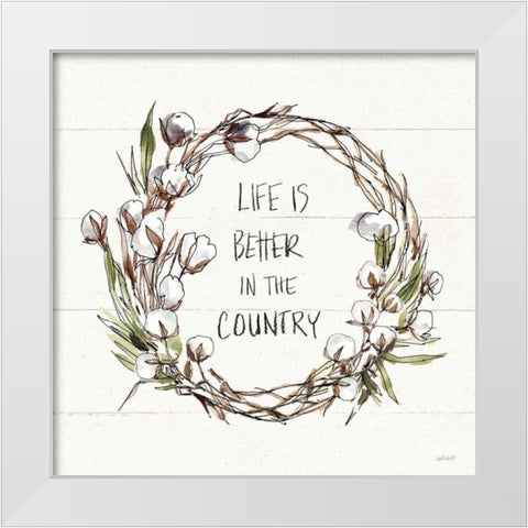 Country Life VII White Modern Wood Framed Art Print by Tavoletti, Anne