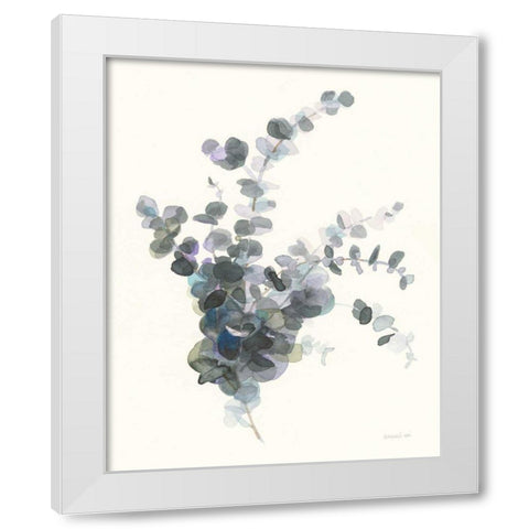 Scented Sprig II White Modern Wood Framed Art Print by Nai, Danhui