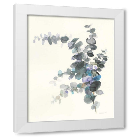 Scented Sprig III White Modern Wood Framed Art Print by Nai, Danhui