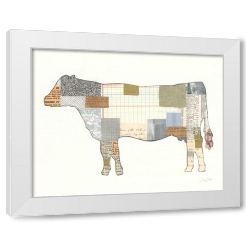 Farm Sweet Farm Element II White Modern Wood Framed Art Print by Prahl, Courtney