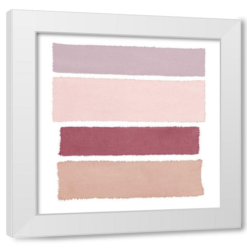 Painted Weaving I Mesa on White Sq White Modern Wood Framed Art Print by Rhue, Piper