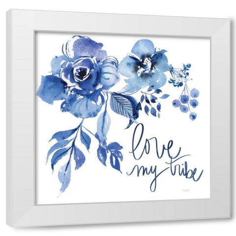 Delft Delight III White Modern Wood Framed Art Print by Rice, Kristy