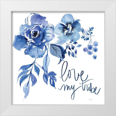 Delft Delight III White Modern Wood Framed Art Print by Rice, Kristy