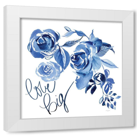 Delft Delight IV White Modern Wood Framed Art Print by Rice, Kristy