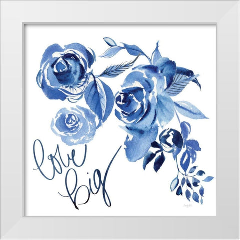 Delft Delight IV White Modern Wood Framed Art Print by Rice, Kristy