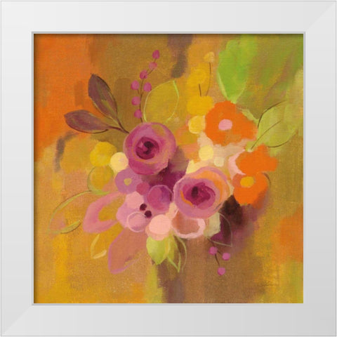 Small Bouquet I White Modern Wood Framed Art Print by Vassileva, Silvia