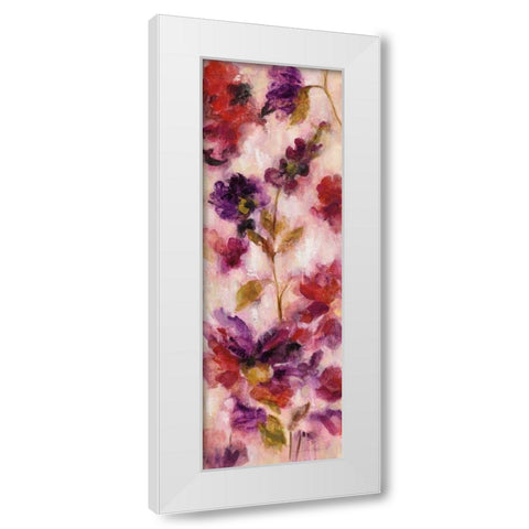 Exuberant Florals III White Modern Wood Framed Art Print by Vassileva, Silvia
