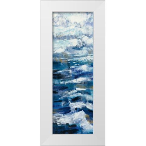 Above the Mountains I White Modern Wood Framed Art Print by Vassileva, Silvia